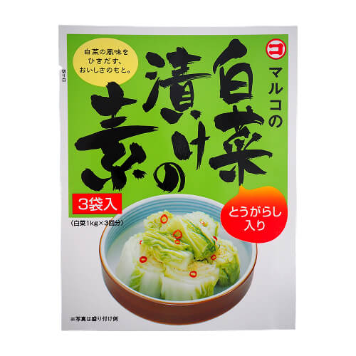マルコ　白菜漬けの素 浅漬けタイプ（25g×3袋）
